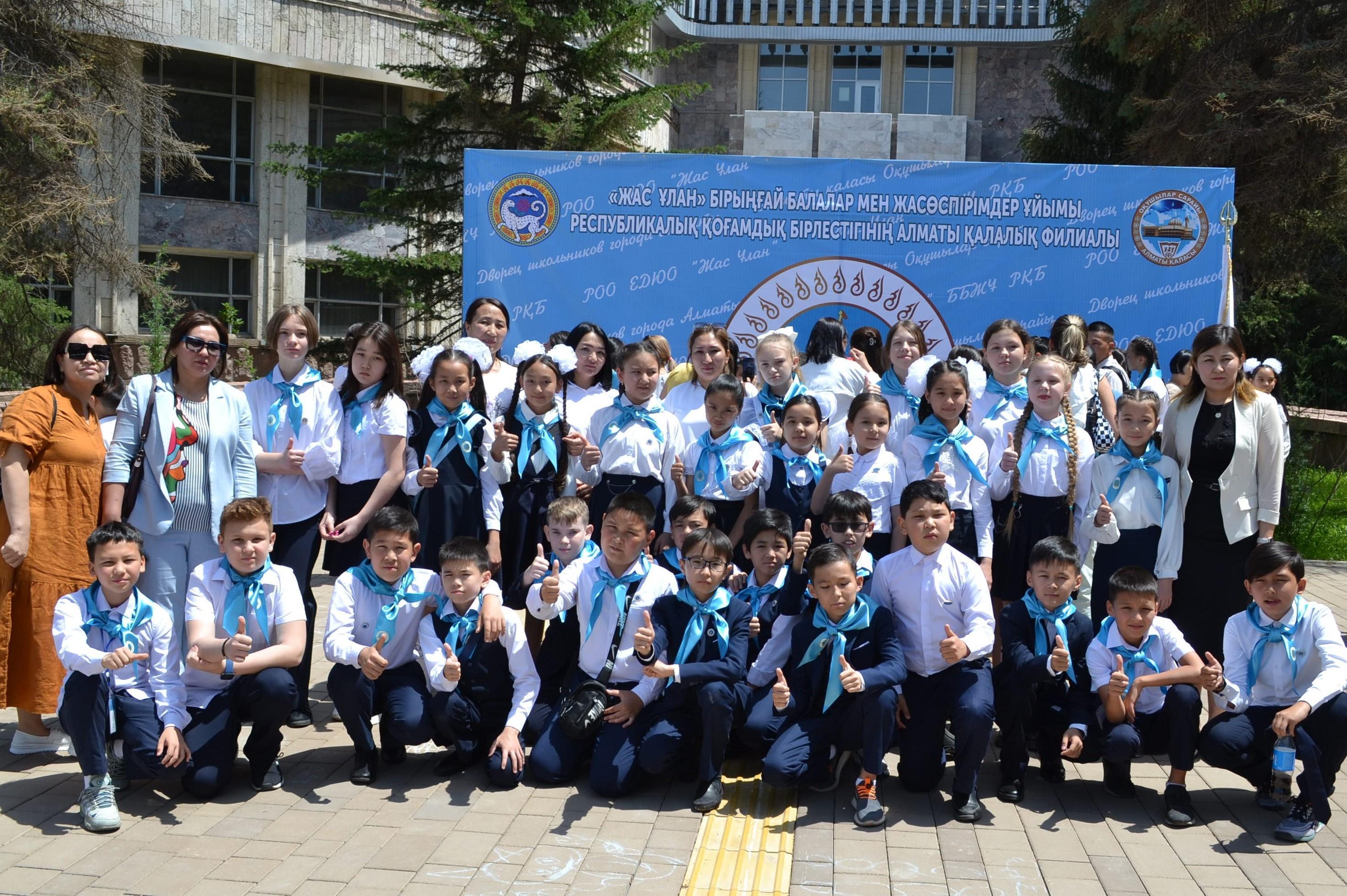 «ЖАС ҰЛАН» ҰЙЫМЫ ҚАТАРЫНА САЛТАНАТТЫ ҚАБЫЛДАУ ШАРАСЫНА ҚАТЫСТЫ.