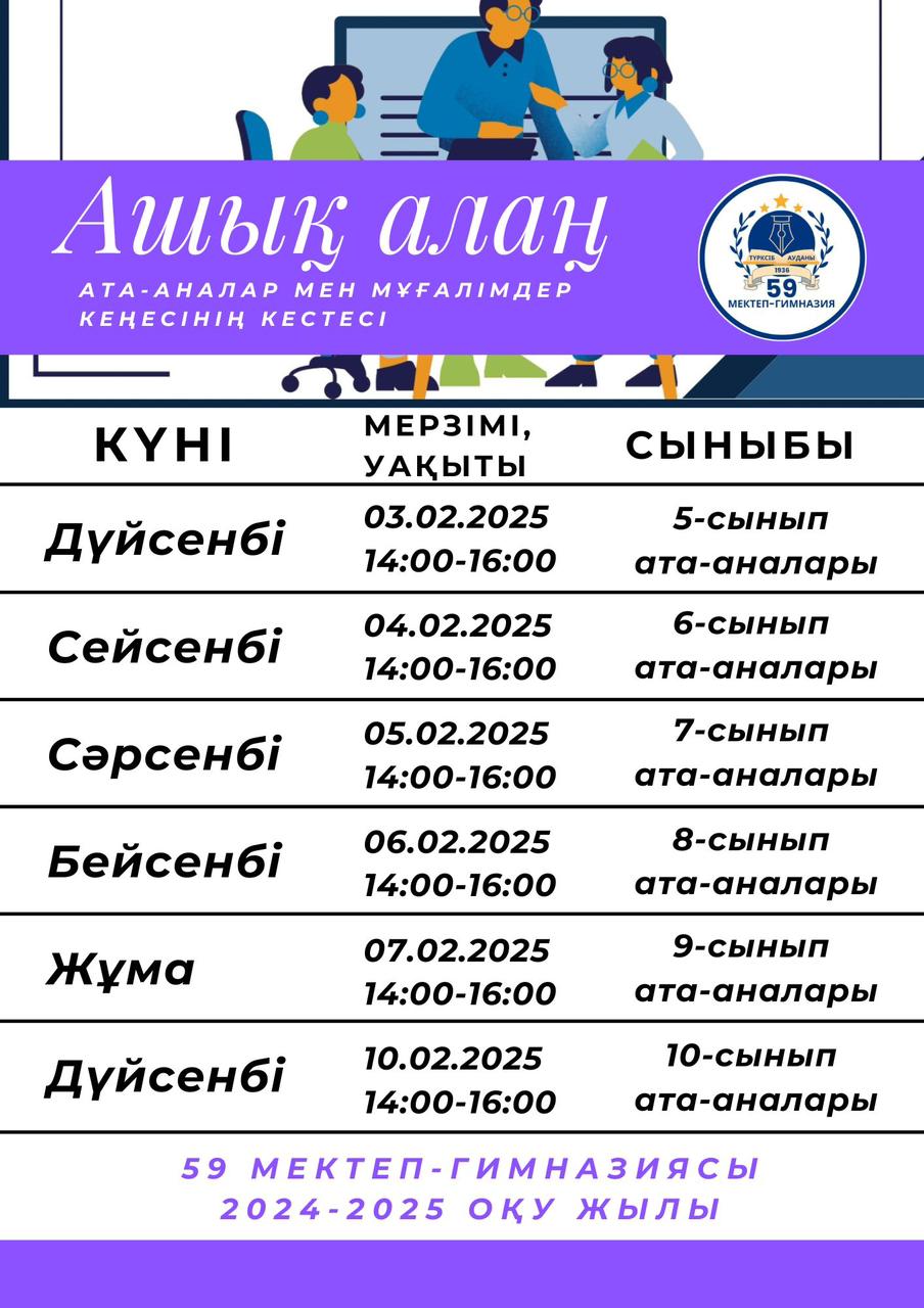 "Ашық алаң" ата-аналарға арналған кеңес апталығы басталды