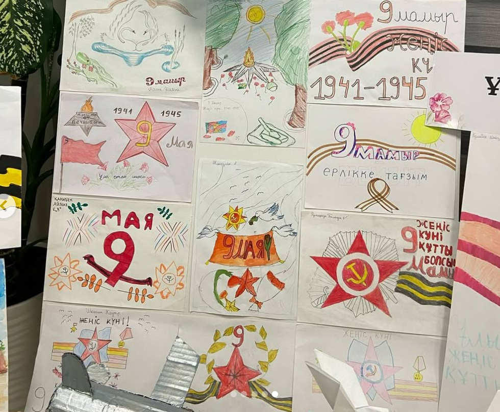 «Ұлы жеңіске мың тағзым» тақырыбында сурет көрмесі.